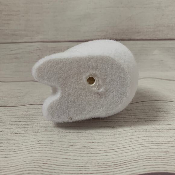 Bella Lux Spring Collection White Fuzzy Easter Bunny Rabbit with Rhinestone Bow - Picture 8 of 13